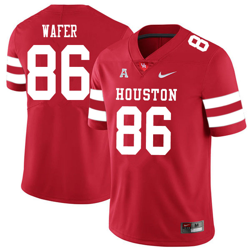 Men #86 Khiyon Wafer Houston Cougars College Football Jerseys Sale-Red